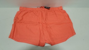 APPROX 50 X BRAND NEW JD WILLIAMS HOT CORAL SHORTS