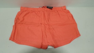 APPROX 38 X BRAND NEW JD WILLIAMS HOT CORAL SHORTS