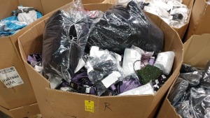 FULL PALLET OF CLOTHING CONTAINING GEORGE SLIM TIE TIES AND TOPSHOP MINI HANDBAGS