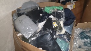 FULL PALLET CONTAINING LARGE AMOUNT OF BRAND NEW CLOTHING I.E TOPSHOP JEANS, TOPMAN JEANS, DOROTHY PERKINS JEANS, TOPMAN BODY WARMERS, WALLIS DRESSES, TOPSHOP DRESSES AND TOPS, DOROTHY PERKINS DRESSES AND TOPS AND JACK AND JONES T SHIRTS ETC