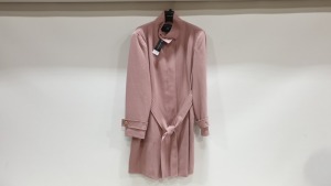 10 X BRAND NEW PINK BUTTONED DOROTHY PERKINS COATS IN SIZES 16 18 20