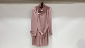 10 X BRAND NEW PINK BUTTONED DOROTHY PERKINS COATS IN SIZES 16 18 20