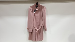 10 X BRAND NEW PINK BUTTONED DOROTHY PERKINS COATS IN SIZES 16 18 20