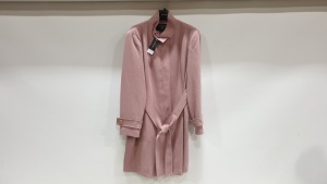 10 X BRAND NEW PINK BUTTONED DOROTHY PERKINS COATS IN SIZES 16 18 20