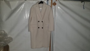 10 X BRAND NEW TOPSHOP WHITE/CREAM WOOL STYLED COATS RRP.PPC £79.00 UK SIZES S M L