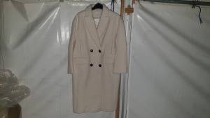 10 X BRAND NEW TOPSHOP WHITE/CREAM WOOL STYLED COATS RRP.PPC £79.00 UK SIZES S M L