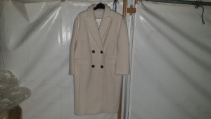 10 X BRAND NEW TOPSHOP WHITE/CREAM WOOL STYLED COATS RRP.PPC £79.00 UK SIZES S M L