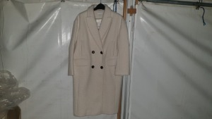 10 X BRAND NEW TOPSHOP WHITE/CREAM WOOL STYLED COATS RRP.PPC £79.00 UK SIZES S M L