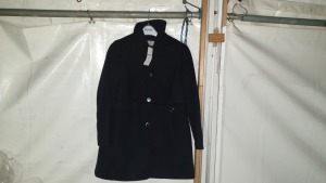 10 X BRAND NEW DOROTHY PERKINS NAVY BUTTONED COATS WITH FAUX FURR UK SIZES 6 8 10 12