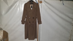 10 X BRAND NEW DOROTHY PERKINS LONG BROWN BUTTONED COATS