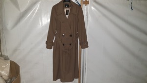 10 X BRAND NEW DOROTHY PERKINS LONG BROWN BUTTONED COATS