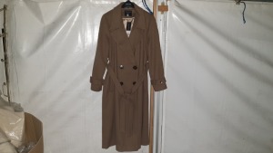 10 X BRAND NEW DOROTHY PERKINS LONG BROWN BUTTONED COATS