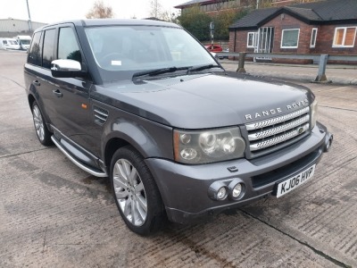 GREY LANDROVER RANGE ROVER SPORT T DV6 S. ( DIESEL ) Reg : KJ06 HVP, Mileage : 167129 Details: MOT VALID UNTIL 23/12/2020, WITH 1 KEY, WITH V5, ENGINE SIZE 2720CC, AUTOMATIC, FULL ELECTRIC SEATS, CLIMATE CONTROL, CRUISE CONTROL