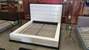 1 X BRAND NEW WHITE QUEEN SIZE DOUBLE BED(PRODUCT NO*763)