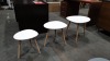 6 X BRAND NEW (CHARLES JACOBS) SET'S OF 3 NESTING TABLE'S IN WHITE (PRODUCT CODE - (CJ-NST-001-WHI)