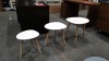 6 X BRAND NEW (CHARLES JACOBS) SET'S OF 3 NESTING TABLE'S IN WHITE (PRODUCT CODE - (CJ-NST-001-WHI)