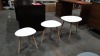 6 X BRAND NEW (CHARLES JACOBS) SET'S OF 3 NESTING TABLE'S IN WHITE (PRODUCT CODE - (CJ-NST-001-WHI)