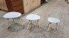 6 X BRAND NEW (CHARLES JACOBS) SET'S OF 3 NESTING TABLE'S IN GREY (PRODUCT CODE - (CJ-NST-00-GRY)