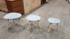 6 X BRAND NEW (CHARLES JACOBS) SET'S OF 3 NESTING TABLE'S IN GREY (PRODUCT CODE - (CJ-NST-00-GRY)