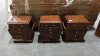3 X DARK BROWN SIDE TABLE (JD WILLIAMS ONLINE RETURNS) - POTENTIAL DAMAGE