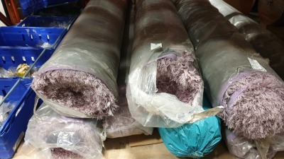 4 X BRAND NEW 2400 X 3400 MAUVE/PURPLE RUG'S