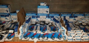 50+ SILVERLINE TOOL LOT CONTAINING 4 X SILVERLINE DIY 850 W PLASTER MIXER, 16 X MINI SOLDERING STATION 8W, 8 X TRIM REMOVAL TOOL, 4 X SOLDERING GUN KIT 6PCE 100W, 10 X OIL FILTER WRENCH 57-65MM AND 9 X UNIVERSAL CAR SUN SHADES 2PCE