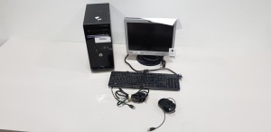HP PRO 3515 DESKTOP PC WITH HP MONITOR WINDOWS 10 PRO 500GB HARD DRIVE INCLUDES KEYBOARD AND MOUSE
