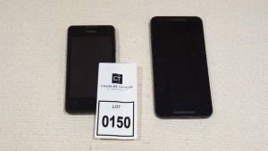 1XLG NEXUS PHONE AND 1 X HAUWEI PHONE (FOR SPARES)