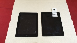 2 X APPLE IPADS IN GREY AND BLACK (FOR SPARES)