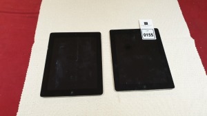 2 X APPLE IPADS IN GREY AND BLACK (FOR SPARES)