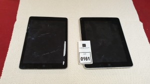2 X APPLE IPADS IN GREY AND BLACK (FOR SPARES)
