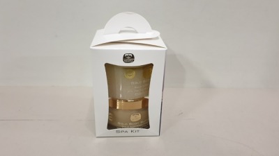 3 X BRAND NEW SPA KITS CONSISTING 1 X KEDMA GOLD BODY BUTTER & 1 X KEDEM GOLD BODY SCRUB IN EACH BOX