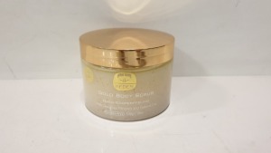 4 X BRAND NEW KEDEM GOLD BODY SCRUB WITH DEAD SEA MINERALS AND NATURAL OILS PARABEN-FREE 500g/ 18Oz