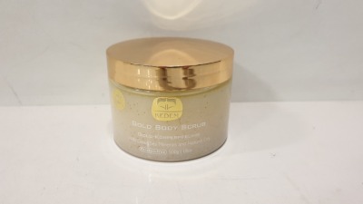 4 X BRAND NEW KEDEM GOLD BODY SCRUB WITH DEAD SEA MINERALS AND NATURAL OILS PARABEN-FREE 500g/ 18Oz