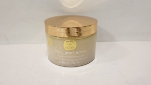 4 X BRAND NEW KEDEM GOLD BODY SCRUB WITH DEAD SEA MINERALS AND NATURAL OILS PARABEN-FREE 500g/ 18Oz