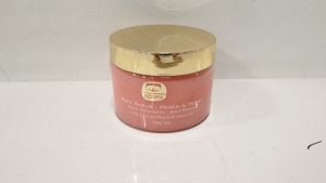 4 X BRAND NEW KEDMA PEACH & HONEY SALT SCRUB WITH DEAD SEA MINERALS AND NATURAL OILS PARABEN-FREE 500g/ 18OZ