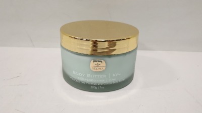 4 X BRAND NEW KEDMA KIWI BODY BUTTER WITH DEAD SEA MINERALS AND NATURAL OILS PARABEN-FREE 200g/ 7OZ