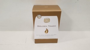 20 X BRAND NEW BOXED KEDMA GOLDEN TOUCH NAIL KITS COMPRISING NEIL FILE, BUFFER, CUTICLE OIL, HAND CREAM WITH DEAD SEA MINERALS & 24K GOLD