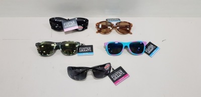 300 X PAIRS OF FOSTER GRANTS SUNGLASSES IN VARIOUS DESIGNS & STYLES - IN 2 BOXES