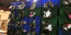 £600-£700 RETAIL PRICED BRAND NEW CHILDRENS SHOES & FOOTWEAR (MAINLY BLACK) - AVERAGE 12 PRS/TRAY. NOTE SIMPLE MAGNETIC SECURITY TAGGED - IN 5 TRAYS (NOT INC)