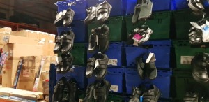 £600-£700 RETAIL PRICED BRAND NEW CHILDRENS SHOES & FOOTWEAR (MAINLY BLACK) - AVERAGE 12 PRS/TRAY. NOTE SIMPLE MAGNETIC SECURITY TAGGED - IN 5 TRAYS (NOT INC)