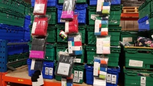 £500 MIN RETAIL PRICED BRAND NEW CHILDRENS SOCK PACKS & TIGHTS IN VARIOUS AGES - NOTE SIMPLE MAGNETIC SECURITY TAGGED ON SOME PACKS - IN 5 TRAYS (NOT INC)