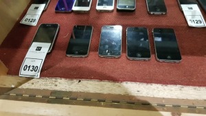 5 X APPLE IPHONES IN BLACK (FOR SPARES)