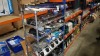 APPROX 50 X MIXED AUTOMOBILE ACCESSORIES TO INCLUDE - 12V CAN MULTISOCKET, VISOR ORGANISER, DRINKS BOTTLES, CAR SECURITY SYSTEM, FAN WITH SUCTION CUP, SCENIC BINOCULAR, BULBS ETC - CONTAINED ON INDEPENDENT RAKING
