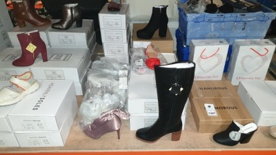 15 X BRAND NEW LADIES SHOES IN VARIOUS STYLES AND SIZES IE HEAVENLY SOLES UK SIZE 5 AND 4, SOLE DIVA UK SIZE 8 AND 5