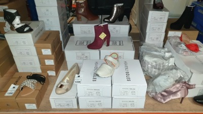 15 X BRAND NEW LADIES SHOES IN VARIOUS STYLES AND SIZES IE HEAVENLY SOLES UK SIZE 4, 5 AND 9, SOLE DIVA UK SIZE 5
