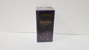 50 X BRAND NEW VOILET POUR FEMME VAPORISATEUR NATURAL SPRAY 100ml 3.4FL.OZ.