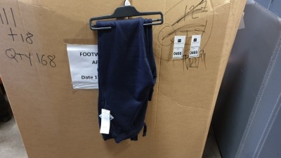 42 X BRAND NEW PACKS OF 2 NAVY BLUE CHILDREN'S JOGGERS - SIZE 11-12 YEARS