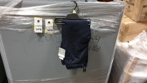 50 X BRAND NEW PACKS OF 2 NAVY BLUE CHILDREN'S JOGGERS - SIZE 7-8 YEARS