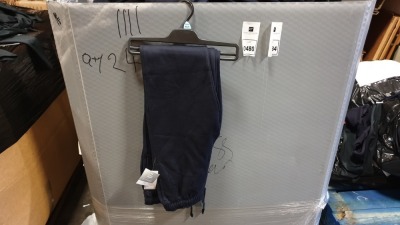 50 X BRAND NEW PACKS OF 2 NAVY BLUE CHILDREN'S JOGGERS - SIZE 7-8 YEARS
